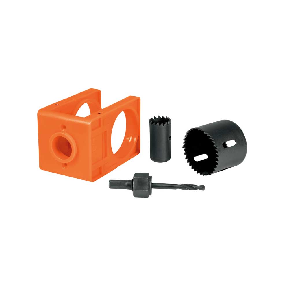 Kit para instalar cerraduras de 4 piezas y plantilla - KIT-4X / 18079