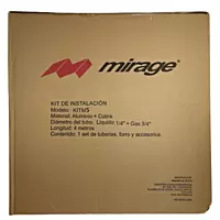Kit de Instalacion Para Minisplit Mirage 1/4 X 3/4 (Aluminio) Absolut X - Kitm5