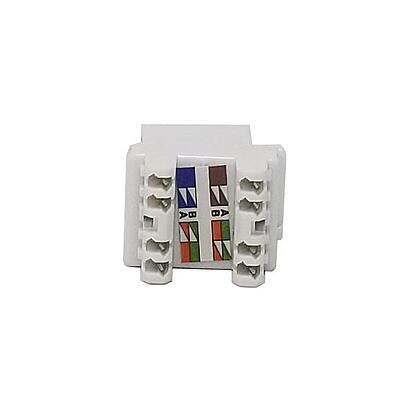 Cat6 UTP Keystone Jack 180 Degree White