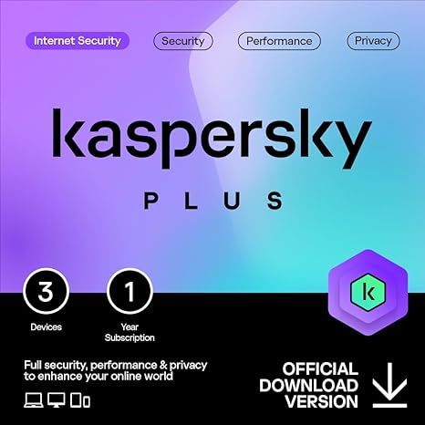 Kaspersky Plus 3 Devices - 1 Year