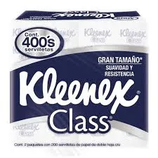 KLEENEX SERVILLETAS CLASS 2 PAQUETES DE 200 PIEZAS