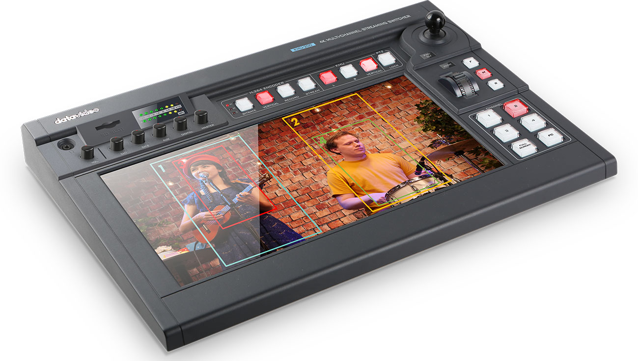 DATAVIDEO KMU-200 - 4K Multi-Channel Touch Screen Region of Interest Switcher