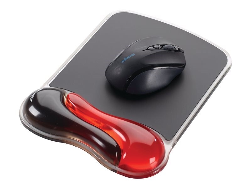 KENSINGTON K62402AM RED DUO GEL WAVE MOUSE PAD