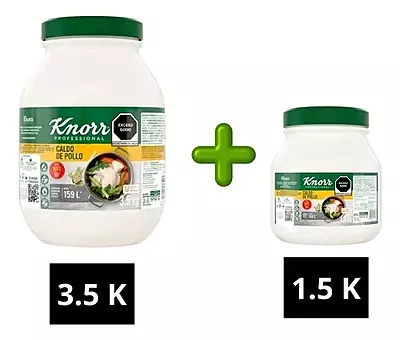 KNORR CALDO DE POLLO 3.5 KG + 1.5 KG EXTRA
