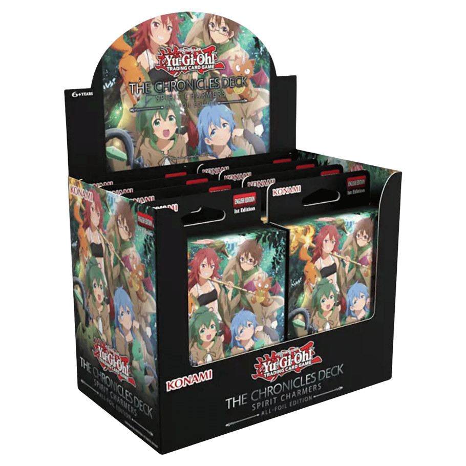 YU-GI-OH! THE CHRONICLES DECK SPIRIT CHARMERS DISPLAY CASE (8 DECKS)