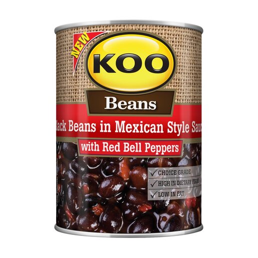 KOO BLACK BEANS MEXICAN 12X410G