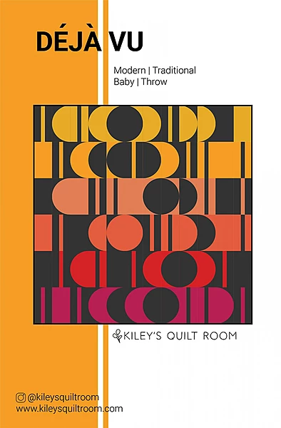 Deja Vu Modern Quilt Pattern | Kiley’s Quilt Room #KQR111