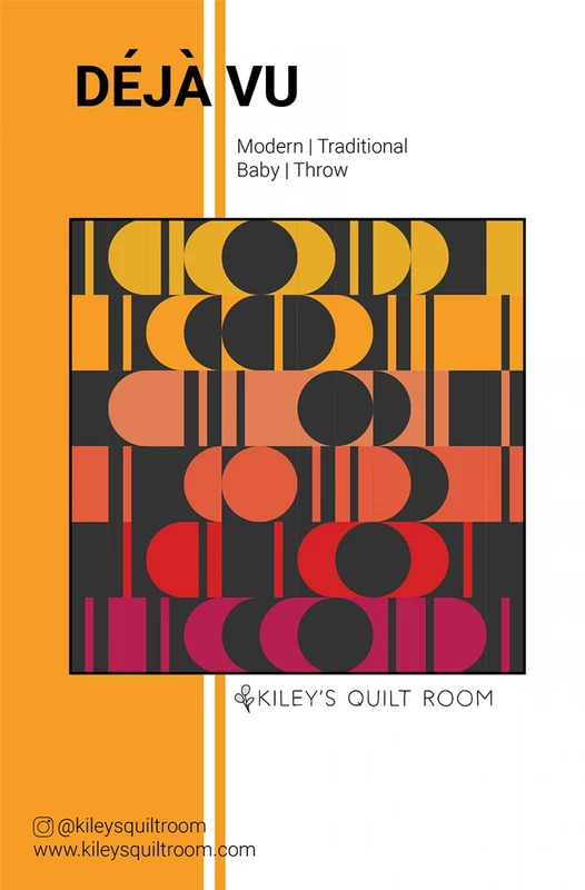 Deja Vu Modern Quilt Pattern | Kiley’s Quilt Room #KQR111