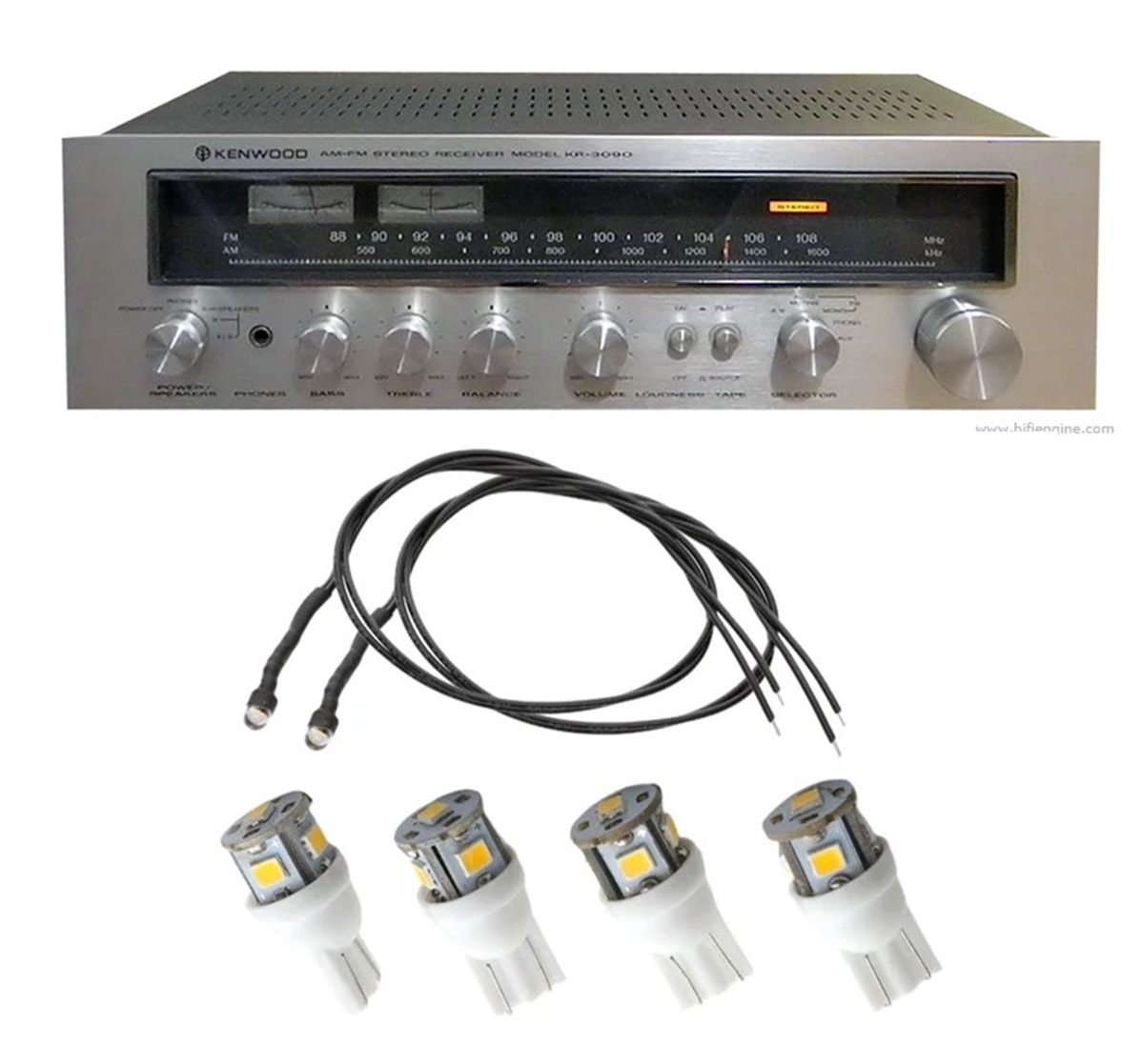 Kenwood KR-2090, KR-2400, KR-3090, KR-3400, KR-4400 Upgrade LED Kit Kenwood KR-2090, KR-2400, KR-3090, KR-3400, KR-4400 Upgrade LED Kit