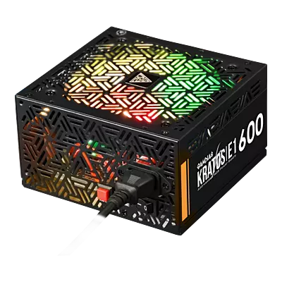 Gamdias KRATOS E1-600 RGB 600W Power Supply