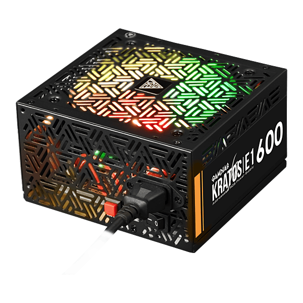 Gamdias KRATOS E1-600 RGB 600W Power Supply