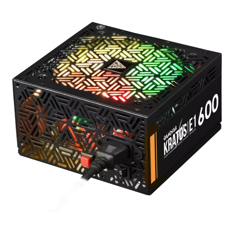 Gamdias KRATOS E1-600 RGB 600W Power Supply