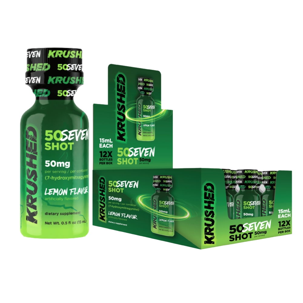 KRUSHED 50 SEVEN SHOT 50MG LEMON FLAVOR 12CT