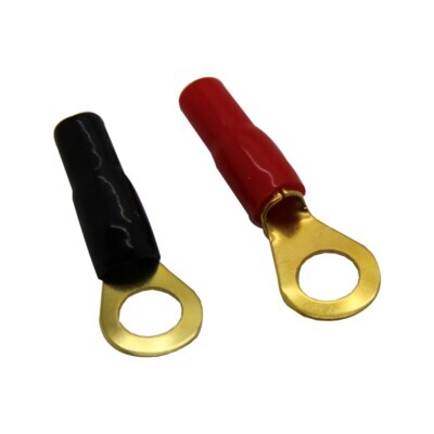 Gold-Plated Ring Terminal (Crimp Type) 8Awg