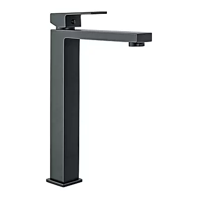 Monomando alto para lavabo, negro - KUM-46M / 44210