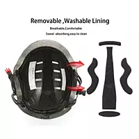KUYOU Scooter Helmet With Light Gloss Black