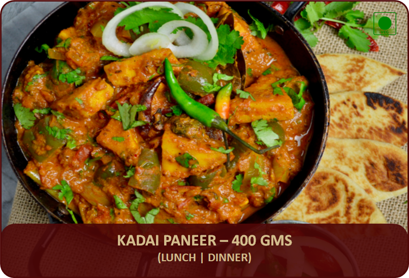 Kadai Paneer - 400 Gms
