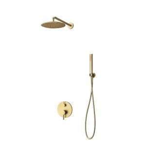 SISTEM DE DUS KARAG, BATERIE INGROPATA+FURTUN SI PARA DUS+PALARIE DUS ARTEMIS S0510 ORO SPAZZOLATO