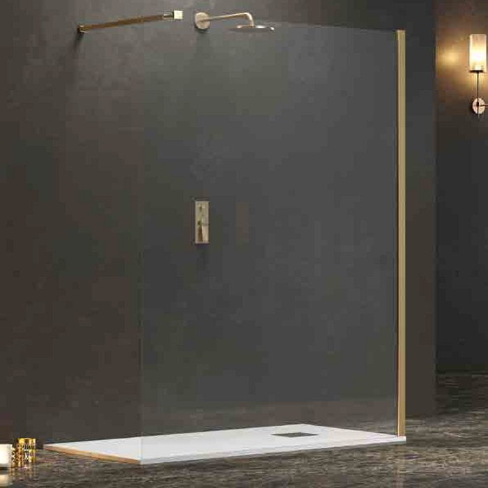 Paravan dus KARAG, WALKIN 1 GOLD 700x2000 mm, 8 mm, anticalcar