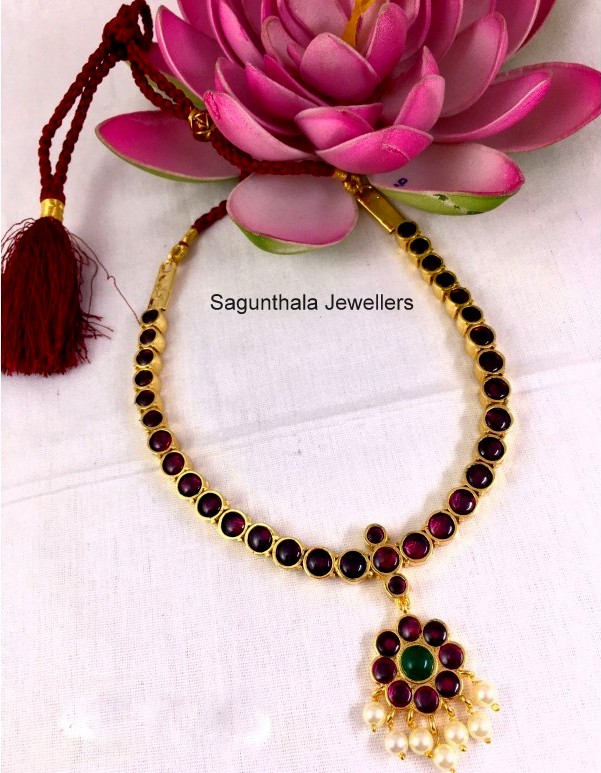 kempu necklace