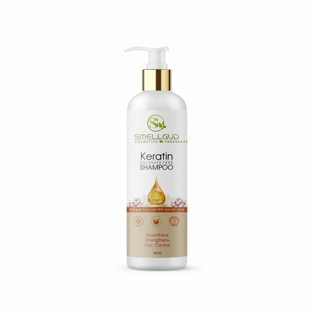 Keratin Shampoo For Weak & Damaged Hair by Smellgud cosmetics