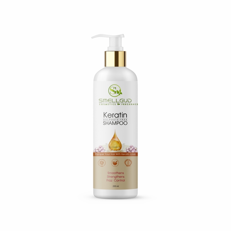Keratin Shampoo For Weak & Damaged Hair by Smellgud cosmetics
