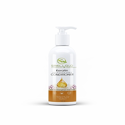 Smellgud cosmetics Sulphate Free Conditioner for Coloured & Treated Hair | Repair | Keratin Conditioner for Women and Men | For Frizzy, Dry, Shiny Hair | Enriched with Argan Oil | Vitamin E | 100ml