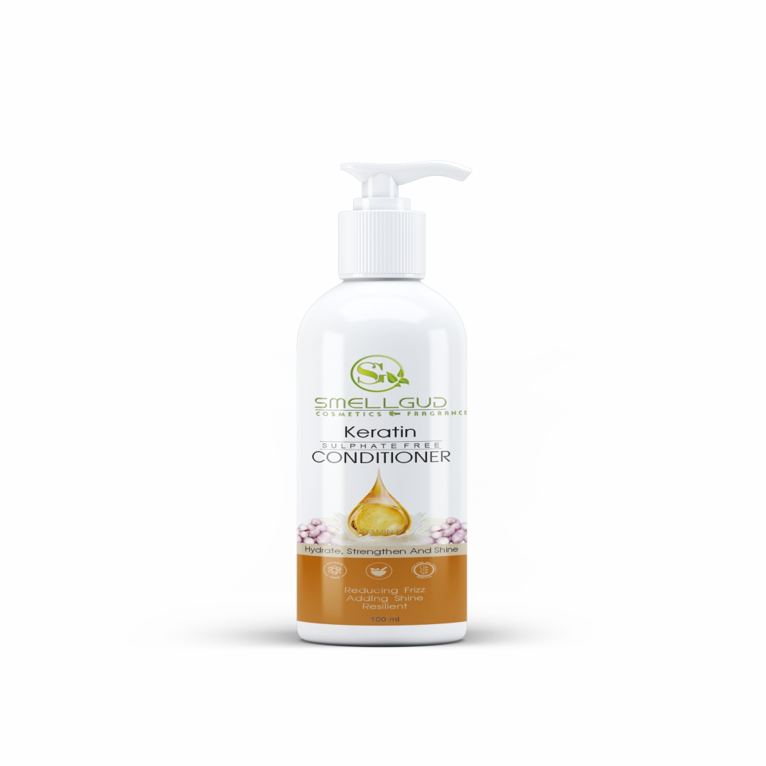 Smellgud cosmetics Sulphate Free Conditioner for Coloured & Treated Hair | Repair | Keratin Conditioner for Women and Men | For Frizzy, Dry, Shiny Hair | Enriched with Argan Oil | Vitamin E | 100ml