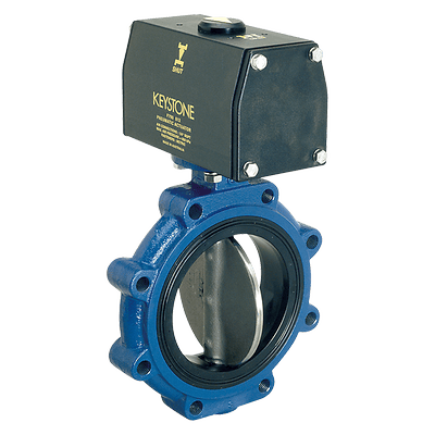 Keystone Figure 129/139 Butterfly Valve with Powered Actuator