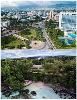 From New Kingston & Liguanea Area - Goldeneye ( Round Trip.)