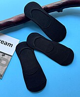 Invisible Black  Socks 3 Pcs