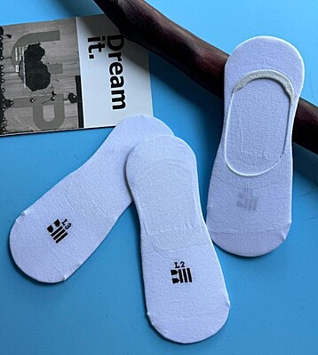 Invisible White Socks 3 Pcs
