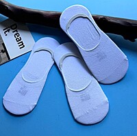 Invisible White Socks 3 Pcs
