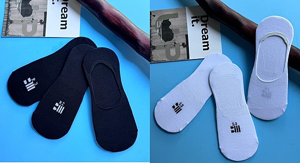 Invisible Black & White Socks Offer 2 Packs of 3 Pcs