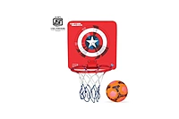 King Krab Captain America Kids Basketball Set with Deflated Ball (Multicolor)