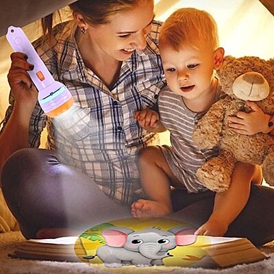 Projector Torch for Kids – Mini Light Toy 24 Picture Slides