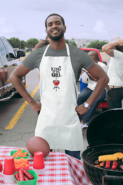 King of The Grill Embroidered Apron