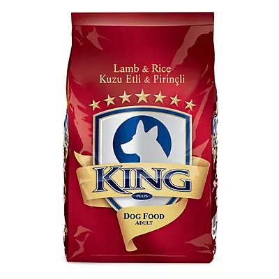 King Plus Adult Dog Food Lamb and Rice - 3Kg