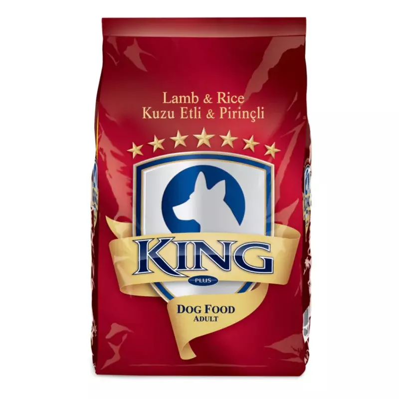 King Plus Adult Dog Food Lamb and Rice - 3Kg