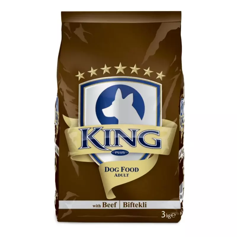 King Plus Adult Dog Food Beef 3Kg