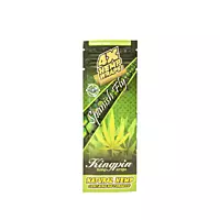 King Pin Hemp Wrap - 4 Ct  - 25 Packs Per Box Spanish Fly