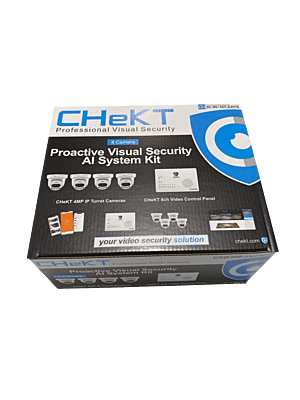 CHeKT Visual Security System 4 Camera Kit (4MP) CHeKT Visual Security System 4 Camera Kit (4MP)