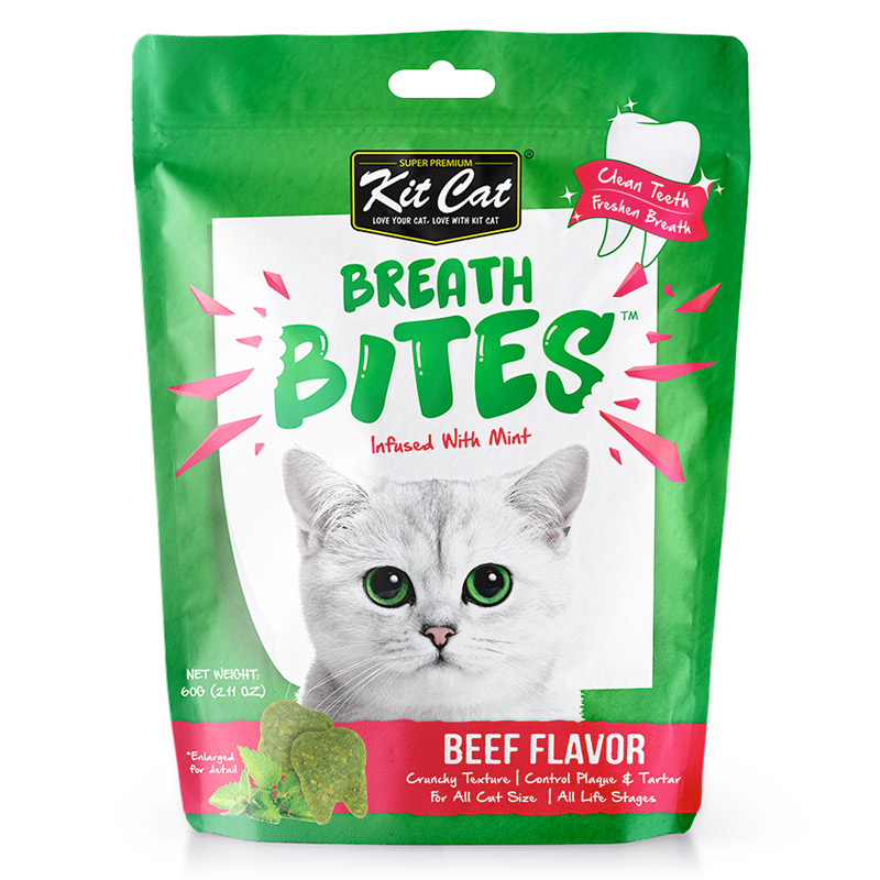 Kit Cat Breath Bites Beef Flavor 60g Kit Cat Breath Bites Beef Flavor 60g