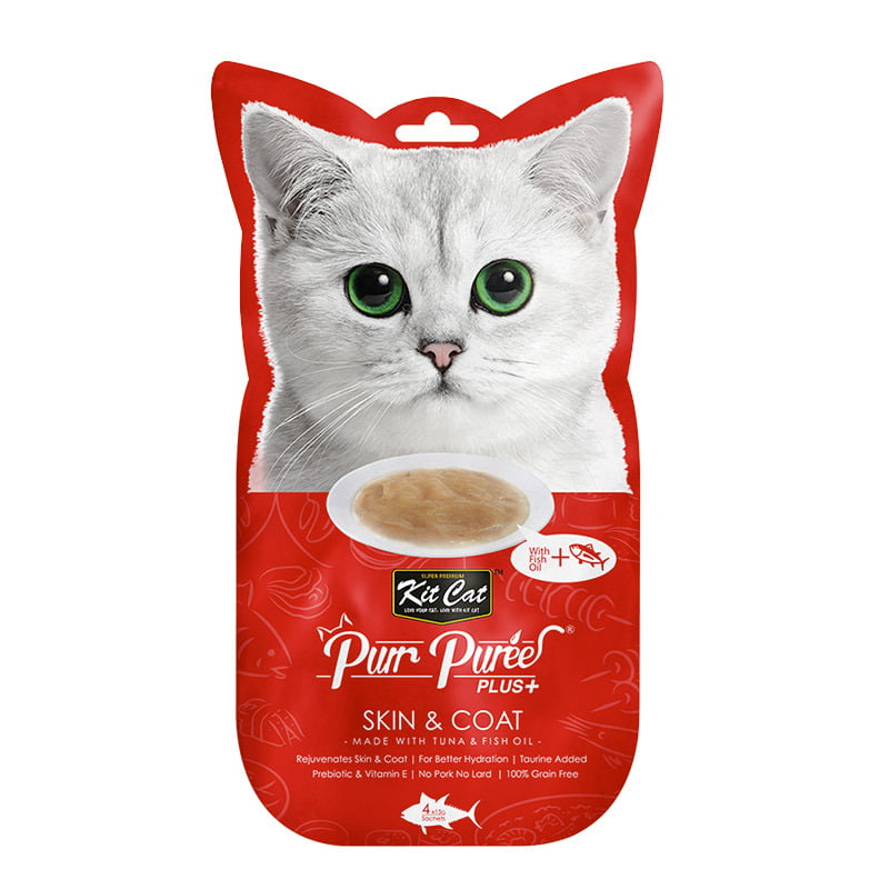 Kit Cat Purr Puree Plus+ Tuna & Fish Oil (Skin & Coat) Kit Cat Purr Puree Plus+ Tuna & Fish Oil (Skin & Coat)