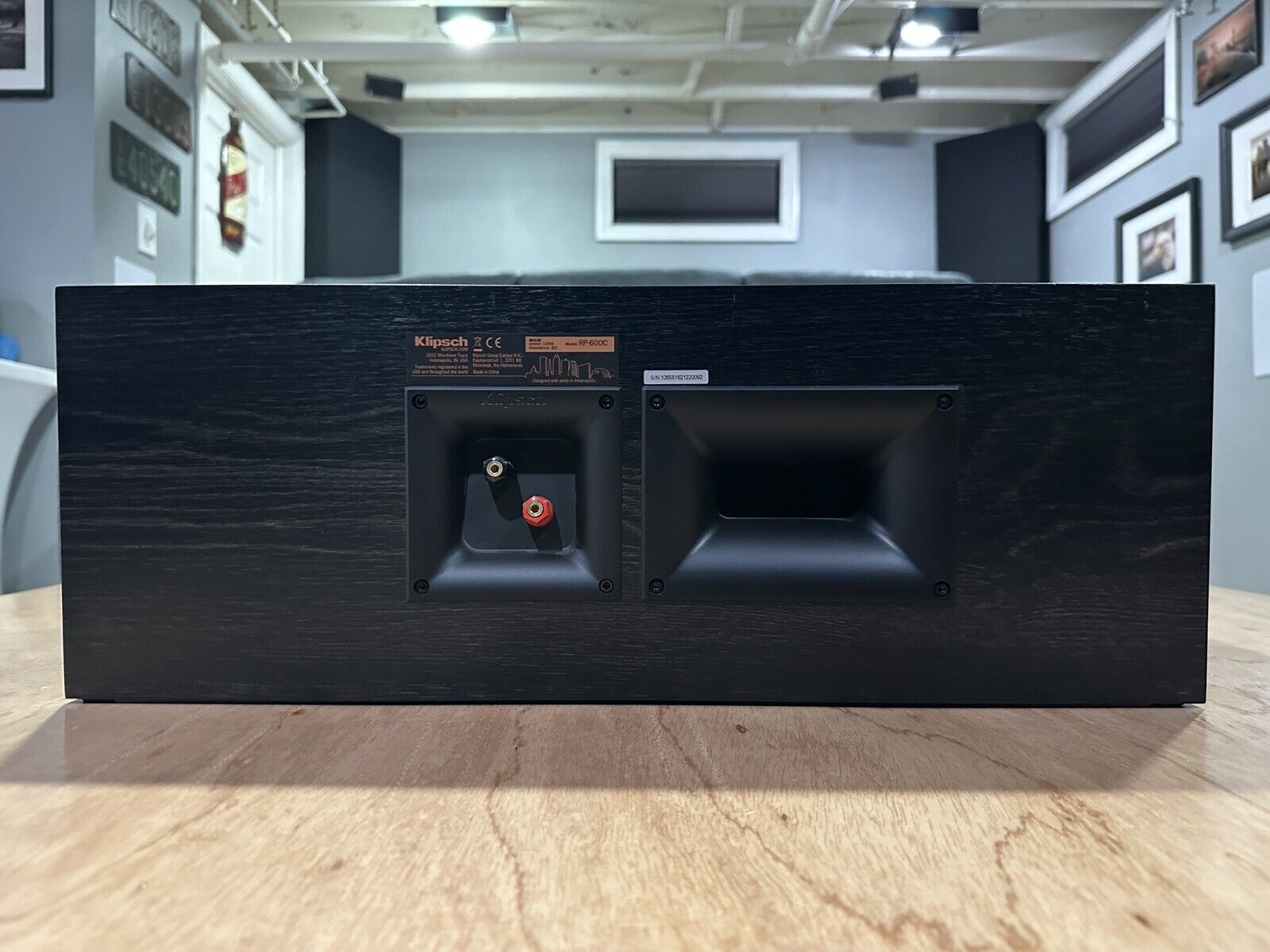 Klipsch Reference Premiere RP-600C Center Channel Speaker Black