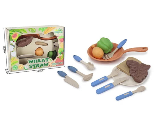 Kolinbaby Wheat Straw Kitchen Playset - Steak