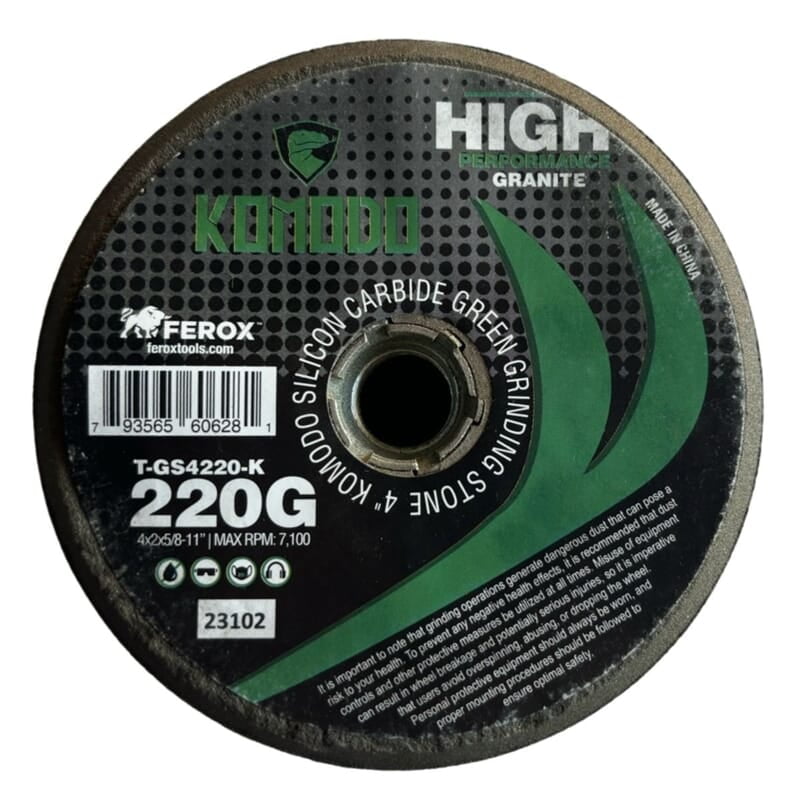 Komodo Hybrid Grinding Wheel - 4", 220 grit, Box of 10 Wheels Komodo Hybrid Grinding Wheel - 4", 220 grit, Box of 10 Wheels