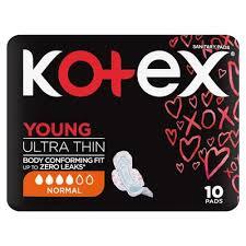 Kotex Ultra Thin Pads - Normal 10 Pack Plus Wings