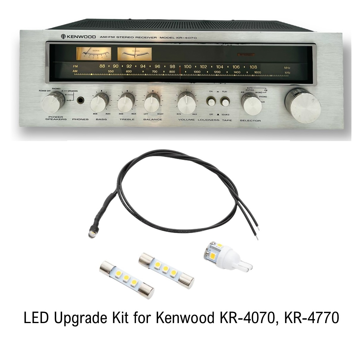 Kenwood KR-4070, KR-4770 LED Upgrade Kit Kenwood KR-4070, KR-4770 LED Upgrade Kit