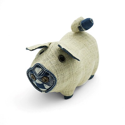 Lợn Đông Hồ - Thủ Công Nhồi Bông, Vải Thổ Cẩm Truyền Thống Lợn Đông Hồ - Thủ Công Nhồi Bông, Vải Thổ Cẩm Truyền Thống